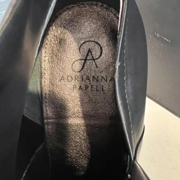 Adrianna Papell Black Ankle Boots Size 10 Wide Heel - Picture 3 of 11